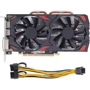Vikye RX 580 8GB DDR5 RAM 256BIT Gaming Graphics Card, PC Graphics Card with PCI Express 3.0 16X Slot, Dual Fans, Plug and Play (580 8G D5) in Kuwait