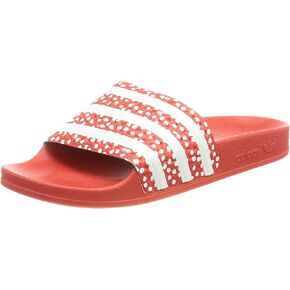 حذاء رياضي نسائي أنيق من Adidas Originals باللون الأبيض الفضي المعدني المعدني الفضي مقاس 36 EU in Kuwait