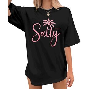 Oversized Sunshine Shirt Women Vintage Sun Print Graphic Tee Hiking T-Shirts Boho Summer Short Sleeve Top in Kuwait
