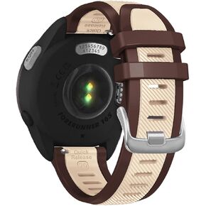 حزام ساعة لـ Garmin Forerunner 165/55/245/645، Vivoactive 6/5/3، Vivomove Style/Luxe/HR/Sport - حزام ساعة بديل من السيليكون الناعم سريع التحرير 20 مم in Kuwait