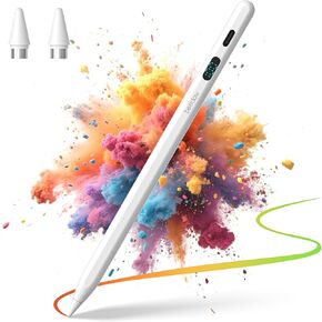 قلم شاشة اللمس Bettdow POM Feather Stylus Pen لنظام Android، قلم شاشة لمس سعوية من النوع C متوافق مع أجهزة Xiaomi Pad/Lenovo وأجهزة Huawei اللوحية، أبيض in Kuwait