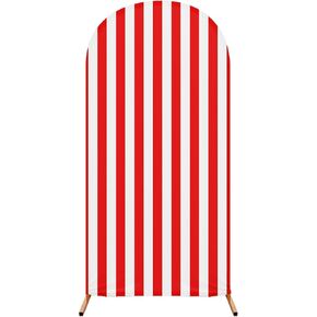 7.2 ft Princess Party Arch Backdrop Striped Arch Spandex Stretch Backdrop Stand Cover for Wedding Birthday Banquet Boys Girls Shower Ceremony Decoration (Blue and White) in Kuwait
