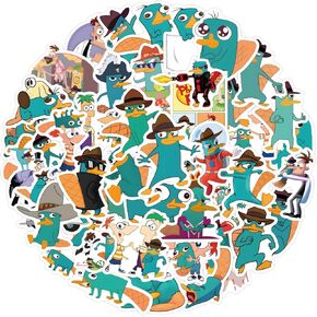 55 قطعة من ملصقات Perry The Platypus لزجاجة المياه للأطفال، ملصقات Phineas and Ferbs الرائعة، شارات مقاومة للماء لأجهزة الكمبيوتر المحمولة، وممتص الصدمات، والدراجة، والكمبيوتر، وقصاصات الهاتف in Kuwait