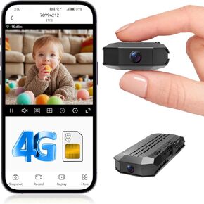 No Need WiFi Camera,4G/LTE Cellular Camera,100% Wireless,Supports 4G/LTE,4KHD with Video Recording Live Feed,3000mAh Larger Battery Capacity with 160° Wide-Angle View,Color Night Vision,AOV Low-Power in Kuwait