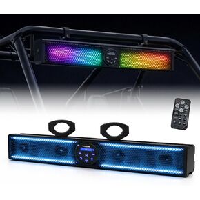 Warzone WZS37RGB 37" Soundbar with Bluetooth - 1600W Power, 10-Speaker System, Custom RGB Lighting, Remote Control - Perfect for UTV, ATV, Car, Truck, Marine in Saudi Arabia