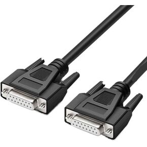 DB15 Male to Female Custom Industrial Grade Cable Pure Copper Parallel 15 Pin Serial Extension Cable 2 Rows Pinout 1m 5m 10m 30m(Male to Male,10M) in Saudi Arabia