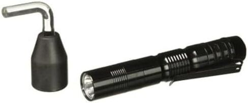 Aluminum Casing Bore Light (Uses 1- AAA) - 5", Black in Kuwait