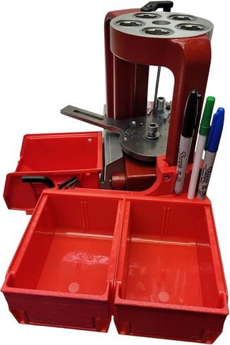 Double Accessory Bin Mount 3D Printed for The Hornady Lock-N-Load AP Reloading Press by 3DReloading in Kuwait