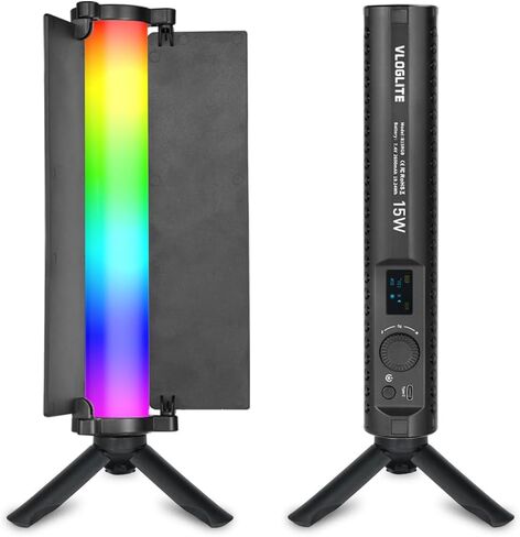 20W Handheld LED Video Light Stick, LOUERN Magnetic RGB Rechargeable Tube Light with Diffuser and Barndoor,1800-9000K, CRI95+, for Photography, TikTok, YouTube Vlog and Video Recording in Saudi Arabia