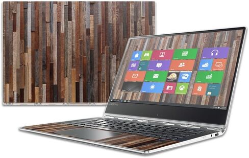 غلاف MightySkins متوافق مع Lenovo Yoga 910 مقاس 14 بوصة وغطاء لاصق خشبي in Kuwait