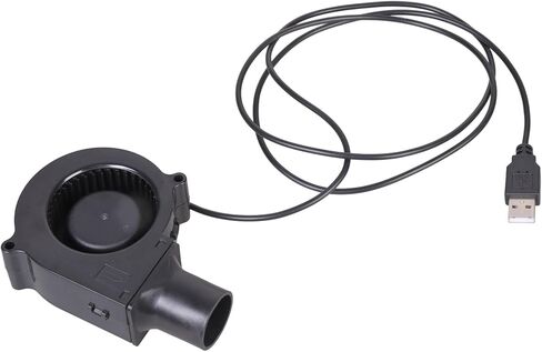 Turbo Blower 5V USB Plug Fan Portable Centrifugal with Speed Controller 2500RPM BBQ Grill Cooking Centrifugal for BBQ Grill Cooking Fire-stove and More in Kuwait