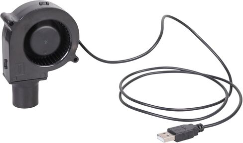 Turbo Blower 5V USB Plug Fan Portable Centrifugal with Speed Controller 2500RPM BBQ Grill Cooking Centrifugal for BBQ Grill Cooking Fire-stove and More in Kuwait