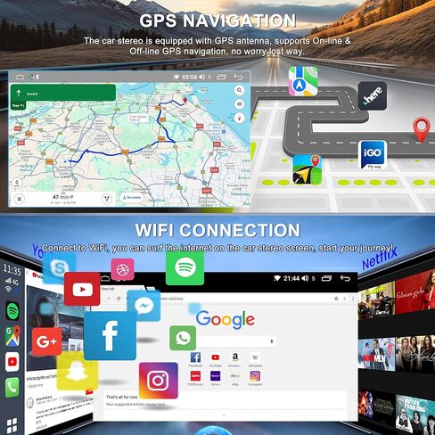 راديو ستيريو للسيارة لـ Pontiac G6 2005 20006 2007 2008 2009 2010، شاشة لمس 8 بوصة Android 15 مجموعة أدوات رأس ستيريو راديو السيارة مع CarPlay اللاسلكي Android Auto GPS Navi SWC FM DSP Bluetooth WiFi in Kuwait