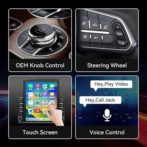 9.7 بوصة Android 14 راديو السيارة متوافق مع Ford F150 2004 2005 2006 2007 2008 AHD كاميرا احتياطية ترقية CarPlay اللاسلكية وشاشة لمس Android تلقائية GPS WiFi SWC FM Bluetooth 2+64G in Kuwait