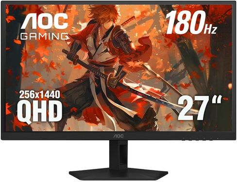 شاشة AOC Q27G41XMN2 مقاس 27 بوصة 2K QHD (2560 × 1440) 180 هرتز، شاشة LED صغيرة للألعاب متوافقة مع المزامنة التكيفية، HDR، DisplayPort HDMI، خالية من الوميض (متجددة) in Kuwait