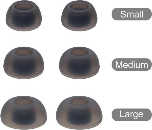 Klowcok Replacement Ear Tips for JBL Vibe Buds/Tour Pro 2 / Live Beam 3 / Live Pro 2 / Live Free 2 Earbuds, Soft Silicone Ear Tips 3 Pairs (S/M/L) Black in Kuwait
