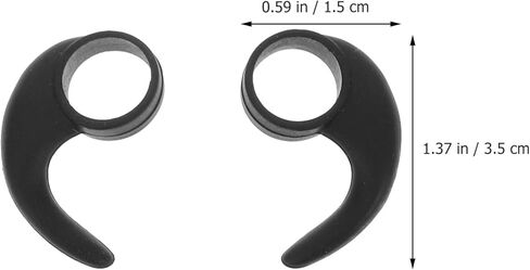 Generic Silicone Ear Wings 6Pcs for 10Mm Earbuds Hook Clips Anti-Slip Earphone Stabilizers Sports Ear Hooks Comfortable Fit for Exercise in Kuwait