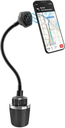Naztech MagBuddy Elite XL Car Phone Holder - Magnetic Mount for Cup Holder with 11 Inch Gooseneck & 360 Degree Swivel, Universal Compatibility for iPhone, Android & GPS Units in Kuwait