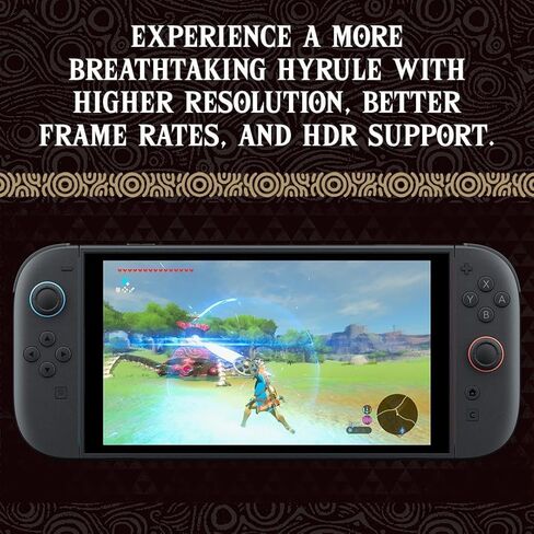 The Legend of Zelda: Breath of the Wild لجهاز Nintendo Switch 2 Edition (الإصدار الأمريكي)، مع مقابض الإبهام PremGear (8 عبوات، 3 ألوان، ارتفاعان - 3 مم، 7 مم)، حامل بطاقات ألعاب 24 فتحة وقطعة قماش للتنظيف in Kuwait