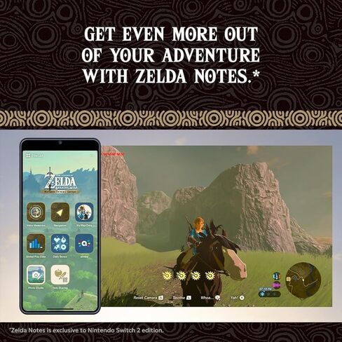 The Legend of Zelda: Breath of the Wild لجهاز Nintendo Switch 2 Edition (الإصدار الأمريكي)، مع مقابض الإبهام PremGear (8 عبوات، 3 ألوان، ارتفاعان - 3 مم، 7 مم)، حامل بطاقات ألعاب 24 فتحة وقطعة قماش للتنظيف in Kuwait
