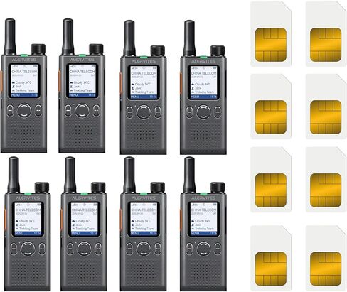 QR Code Group Management PoC Walkie Talkie, USA Version 4G LTE Global Mobile Two-Way Radio with APP, No Distance Limit Push to Talk Radio for Hiking Cruise Ski Trip Family Outdoor (AT1-2Packs) in Kuwait