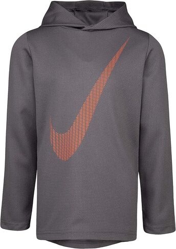 Nike Children's Apparel Boys' Toddler Long Sleeve Hooded T-Shirt, Game Royal/Red, 4T in Saudi Arabia