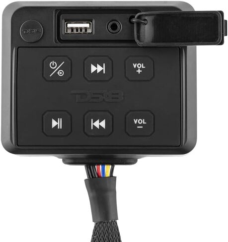 DS18 ENSBTRC-SQ ستيريو راديو عالمي بلوتوث بحري - جهاز استقبال صوت قارب مقاوم للماء مع MP3، USB، SD - مثالي للقوارب، ATV، UTV، جنبًا إلى جنب، سيارة الجولف in Kuwait