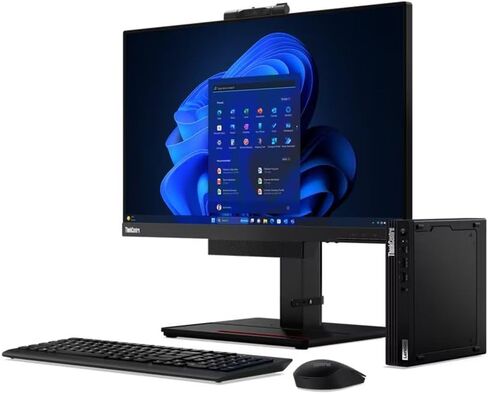 Lenovo ThinkCentre M70q Gen 3 Mini Desktop, Windows 11 Tiny Computer PC, Intel Core i5-12500T, 16GB RAM, 256GB SSD, HDMI, DisplayPort, WiFi, BT (Renewed) in Kuwait