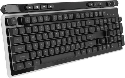 Wireless Keyboard and Mouse Combo with RGB Backlit Keys, Rechargeable 2.4G Wireless Keyboard Mouse Set for OS X PC Laptop, 33ft Range 111 Keys Multimedia Functions in Kuwait