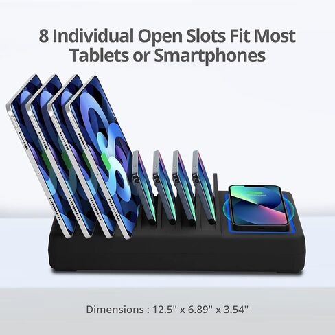 محطة شحن SIIG ذات 10 منافذ بقدرة 150 وات وقاعدة إرساء لأجهزة iPad والكمبيوتر اللوحي بمنفذ USB-C in Kuwait