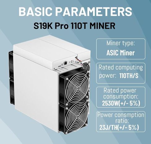 New Antminer S19k pro 110TH/s Asic Miner 2530W Antminer S19kpro Crypto Bitcoin Miner BTC Mining Include PSU in Stock by META Space in Kuwait