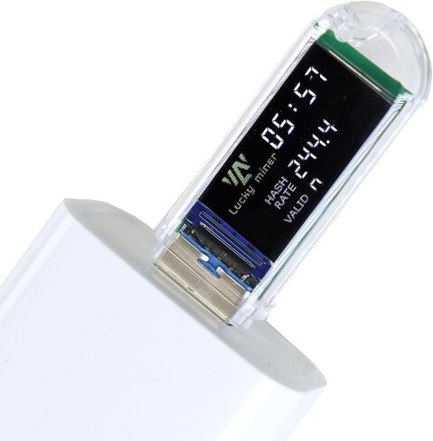 Bitcoin Miner LV03 USB Miner - 250KH/S Solo ASIC, 1W Low Power, 2.4G WiFi, Mini Display, Phone & Laptop Compatible, Beginner Crypto Mining Device in Kuwait