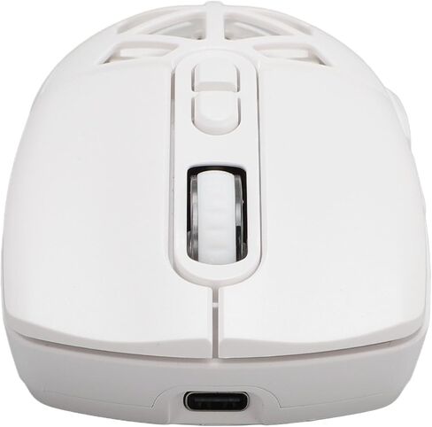 ماوس ألعاب لاسلكي من Bewinner، وضع مزدوج 2.4G Bluetooth 5.1 PC Gaming، ماوس ضوئي قابل للتعديل 4800DPI، كمبيوتر مريح بإضاءة خلفية RGB للكمبيوتر المحمول (أبيض) in Kuwait