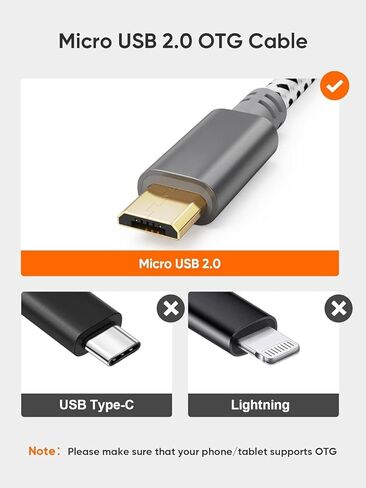 محول USB إلى Micro USB، 0.15 متر، ذكر إلى أنثى، لأجهزة Micro-B، محرك فلاش، ماوس، لوحة مفاتيح، وحدة تحكم في الألعاب، ألومنيوم رمادي فضائي in Kuwait