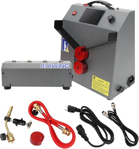 2026 Upgrade Brass Case Annealer with Case Prep Center Forged Rebuilt Annealing Machine for Rifle Reloading 223 556 308 65 338 Lapua Torch Hose Included - Grey in Kuwait