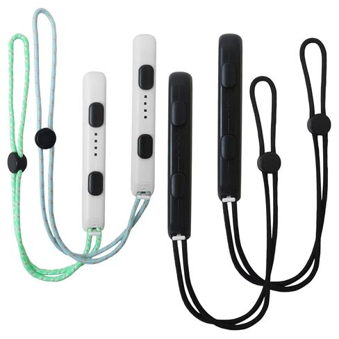 حزام معصم جديد من Misimain متوافق مع Joycon Black (4 قطع/2 أزواج) - ملحقات وحدة تحكم آمنة متوافقة مع Switch OLED ومتوافقة مع Nintendo in Kuwait