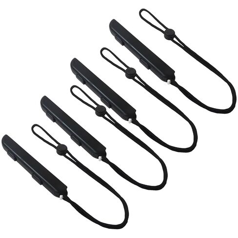 BGEHHCY Upgraded for Joycon Wrist Strap Black 4 Pack/2 Pairs - Switch Controller Straps with LED Player Lights for Joy-Con Remote in Kuwait