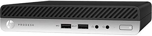 كمبيوتر HP ProDesk 400 G3 Professional Mini Desktop، الجيل السابع i5-7500T، ذاكرة الوصول العشوائي 4 جيجابايت، محرك الأقراص الصلبة 500 جيجابايت، Intel HD Graphics، أسود/رمادي Windows 11 (متجدد) in Kuwait