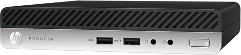 كمبيوتر HP ProDesk 400 G3 Professional Mini Desktop، الجيل السابع i5-7500T، ذاكرة الوصول العشوائي 4 جيجابايت، محرك الأقراص الصلبة 500 جيجابايت، Intel HD Graphics، أسود/رمادي Windows 11 (متجدد) in Kuwait