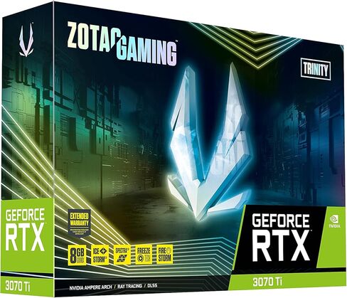 ZOTAC Gaming GeForce RTX™ 3070 Ti Trinity 8GB GDDR6X 256-bit 19 Gbps PCIE 4.0 بطاقة رسومات الألعاب، IceStorm 2.0 تبريد متقدم، Spectra 2.0 RGB Lighting، ZT-A30710D-10P in Kuwait