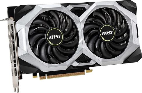 بطاقة رسومات MSI NVIDIA GeForce RTX 2060 Ventus GP OC مروحة توركس مزدوجة 6 جيجابايت GDDR6 DirectX PCI Express x16 HDCP 3 x DisplayPort 1x HDMI NVIDIA G-SYNC HDR in Kuwait