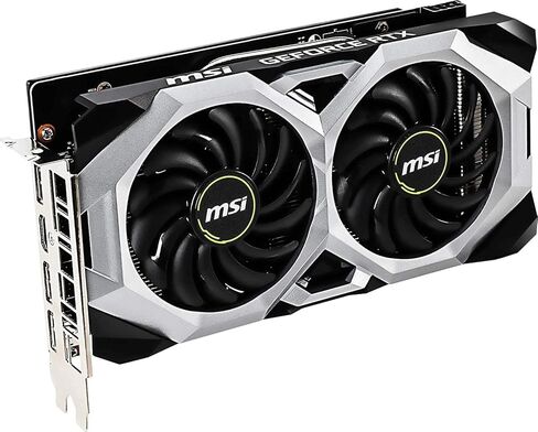 بطاقة رسومات MSI NVIDIA GeForce RTX 2060 Ventus GP OC مروحة توركس مزدوجة 6 جيجابايت GDDR6 DirectX PCI Express x16 HDCP 3 x DisplayPort 1x HDMI NVIDIA G-SYNC HDR in Kuwait