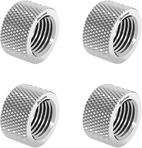 Barrow G1/4" Female to Female Extender Fitting, 10mm Extend Connect Adapter, Brass Extender Fittings for Computer Water Cooling System (Black,4Pcs) in Saudi Arabia