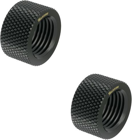 Barrow G1/4" Female to Female Extender Fitting, 10mm Extend Connect Adapter, Brass Extender Fittings for Computer Water Cooling System (Black,4Pcs) in Saudi Arabia