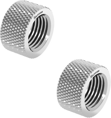 Barrow G1/4" Female to Female Extender Fitting, 10mm Extend Connect Adapter, Brass Extender Fittings for Computer Water Cooling System (Black,4Pcs) in Saudi Arabia