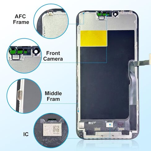 استبدال شاشة iPhone 13 Pro Max LCD مقاس 6.7 بوصة - مجموعة محول رقمي لشاشة تعمل باللمس مع مجموعة أدوات إصلاح كاملة، متوافقة تمامًا مع موديلات iPhone 13 Pro Max (A2644، A2645، A2646، A2648) in Kuwait