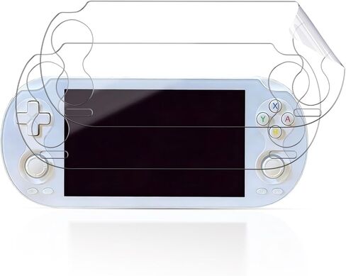واقي شاشة مكون من قطعتين لجهاز ANBERNIC RG VITA Pro لوحدة التحكم في الألعاب المحمولة، شفاف، غشاء مرن، صديق للحافظة، لجهاز ANBERNIC RG VITA Pro، وضوح عالي الدقة in Kuwait