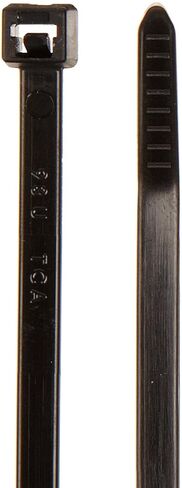 ربطة كابل Hellermann Tyton T50R0C2 القياسية، بطول 8 بوصات، قوة شد 50 رطل، PA66، أسود (عبوة من 100 قطعة) in Kuwait