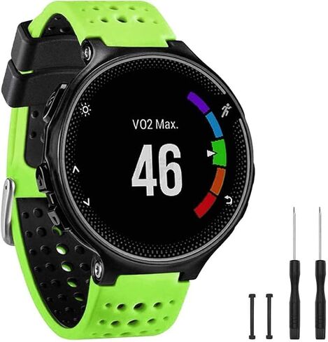 Band Compatible with Garmin Forerunner 235, Soft Silicone Replacement Watch Band Strap Wristband for 220/230/235/620/630/735XT/235 Lite Smart Watch for Women Men in Saudi Arabia