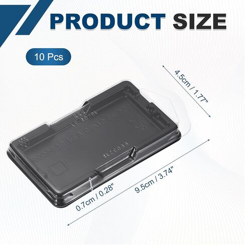 2 قطعة من حافظة وحدة ذاكرة الوصول العشوائي للكمبيوتر المحمول DRR4/DDR5 - علبة بلاستيكية صدفية مضادة للكهرباء الساكنة حاوية تغليف شفافة لأجهزة الكمبيوتر المحمول المكتبية in Kuwait